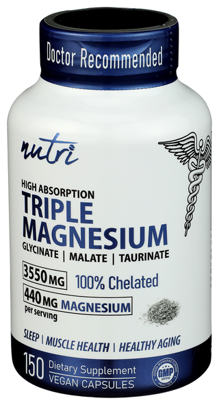 Nutri Magnesium 440mg 3x - Right - Front