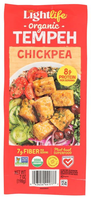 Lightlife Tempeh Chickpea Orig Og - No Plunge - Front