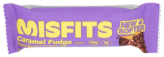 Misfits Bar Protein Caraml Fudge - Centre - Front