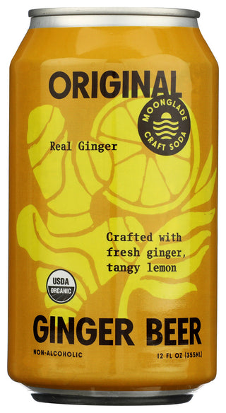 Moonglade Craft Soda Soda Ginger Beer Organic - No Plunge - Front