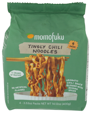 Momofuku Noodles Tingly Chili 4pk - Centre - Front
