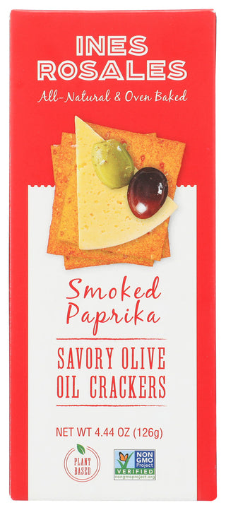 Ines Rosales Crackers Smoked Paprika Savory - No Plunge - Front