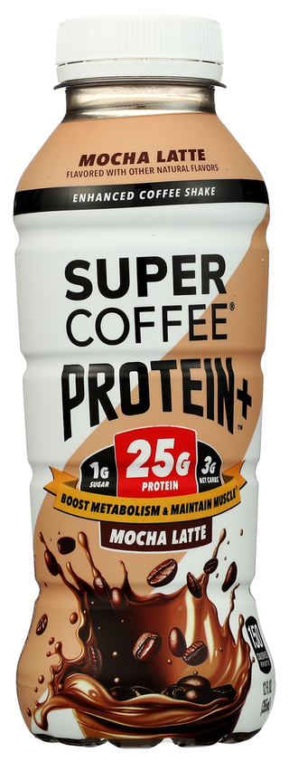 Super Coffee Protein Rtd Mocha Latte - No Plunge - Front