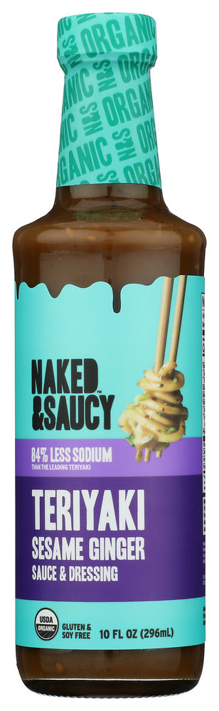 Naked And Saucy Sauce Teriyaki Ssme Gngr - No Plunge - Front