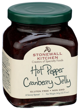 Stonewall Kitchen Jelly Hot Pppr Crnbrry - Left - Front