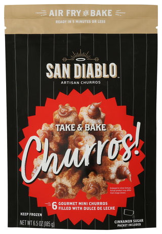 San Diablo Churros Churros Fld Dlce De Lche - No Plunge - Front