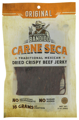 Vaquero Bandido Jerky Beef Mex Orig - No Plunge - Front