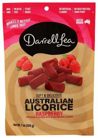 Darrell Lea Licorice Raspberry - No Plunge - Front