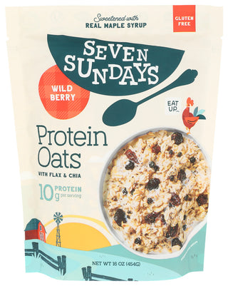 Seven Sundays Oats Protein Wildberry - Centre - Front