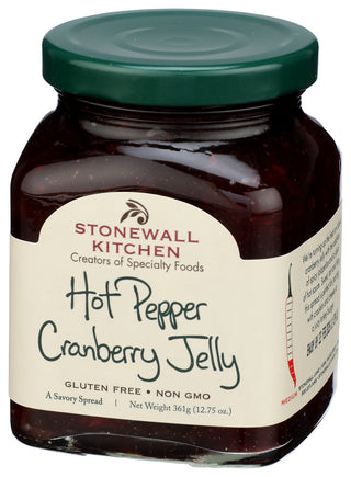 Stonewall Kitchen Jelly Hot Pppr Crnbrry - Right - Front