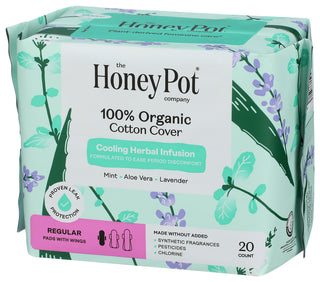 The Honey Pot Pads Top Sheet Mnt Lvndr - Right - Front