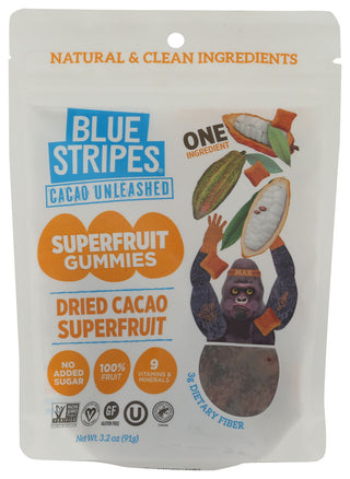 Blue Stripes Fruit Dried Cacao - No Plunge - Front