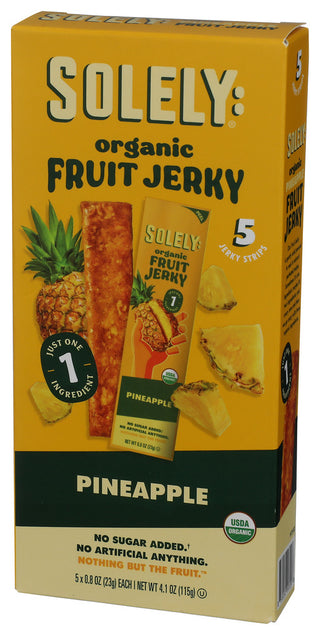 Solely Fruit Jerky Pineaple 5pc - Right - Front