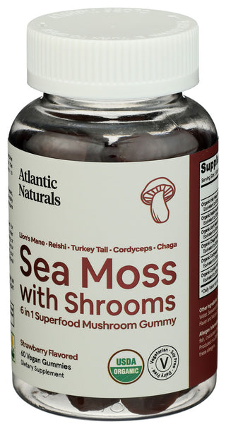 Atlantic Naturals Sea Moss Mushroom Gummy - Right - Front