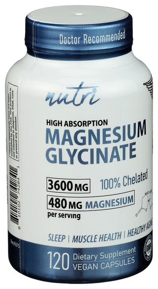 Nutri Magnesium Glycinat 480mg - Left - Front