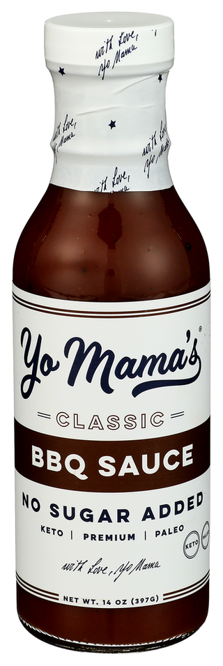 Yo Mamas Foods Sauce Bbq Classic - Centre - Front