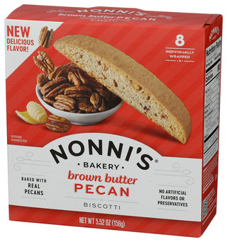 Nonnis Biscotti Brwn Butr Pecan - Right - Front
