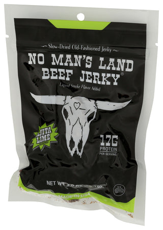 No Mans Land Jerky Beef Fajita Lime - Right - Front