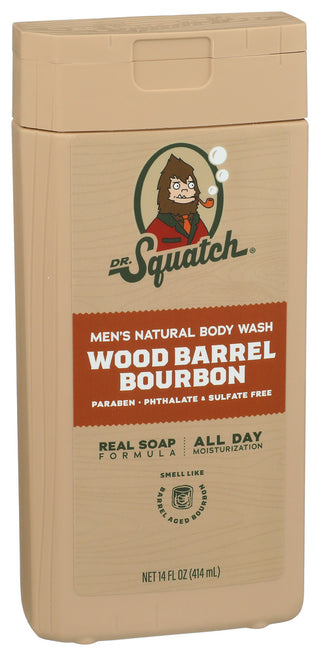 Dr Squatch Wash Body Wood Brrl Brbn - Left - Front