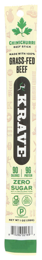 Krave Stick Beef Chimichurri - No Plunge - Front