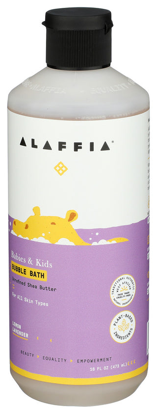 Alaffia Bubble Bath Kids Lem Lav - Right - Front