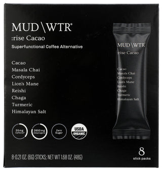 Mud Wtr Cacao 8 Serving Sticks - No Plunge - Front