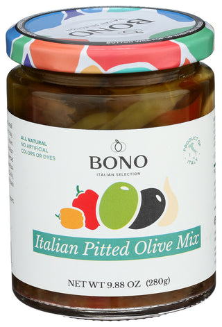 Bono Olive Pitted Italian Mix - Centre - Front