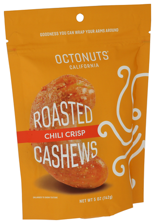 Octonuts Cashews Chili Crisp - Left - Front