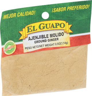 EL GUAPO GROUND GINGER, 0.5 OZ. - Left - Front