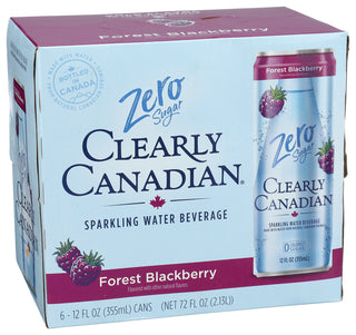 Clearly Canadian Water Spr Frst Blkbrry 6 - Left - Front