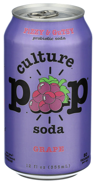 Culture Pop Soda Probiotic Grape - Centre - Front