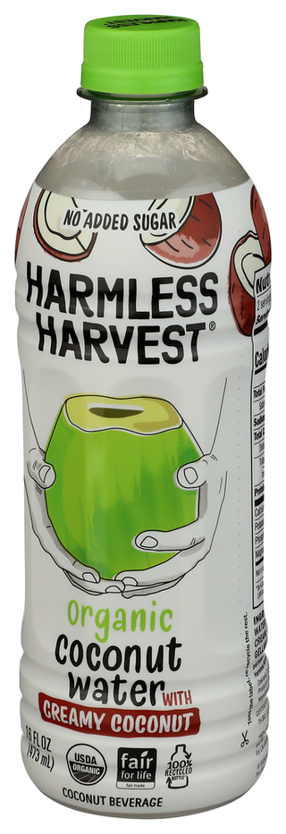 Harmless Harvest Coconut Watr W Crmy Ccnt - Right - Front