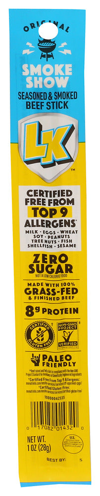 Lorissas Kitchen Beef Sticks Original - Centre - Front
