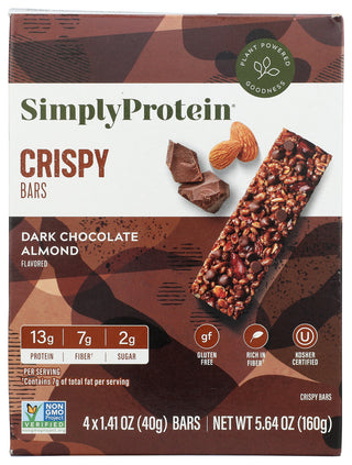 Simplyprotein Bar Snack Dk Choc Amd 4p - No Plunge - Front