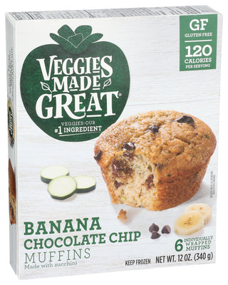 Veggies Made Great Muffin Banana Chcchp 6ct - Left - Front