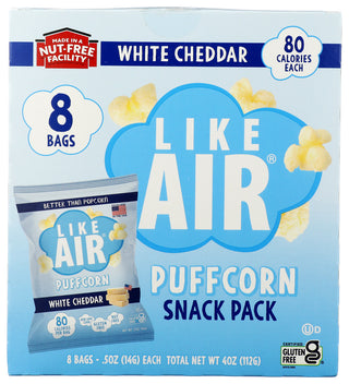 Like Air Puffcorn Wht Chdr Mp 8pc - No Plunge - Front