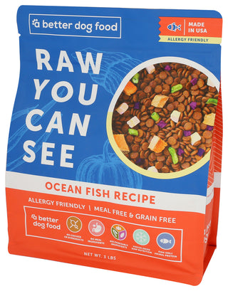 A Better Treat Dog Food Allergy Fish - Right - Front
