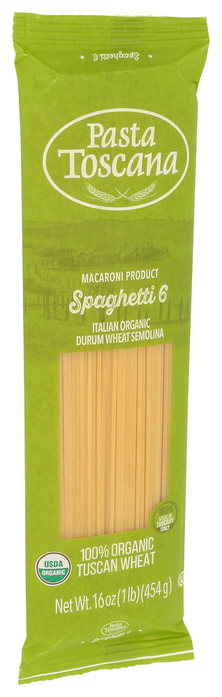 Pasta Toscana Pasta Spaghetti Organic - Left - Front