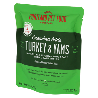 Portland Pet Food Company Meal Dog Turkey Yam - Right - Front