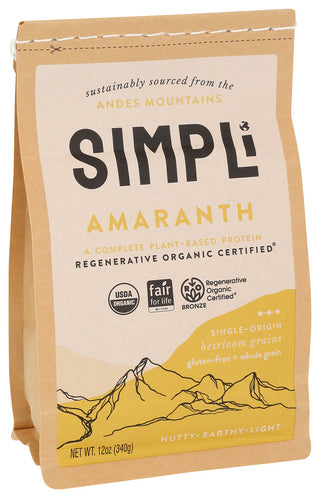 Simpli Amaranth Rgenerative Org - Left - Front