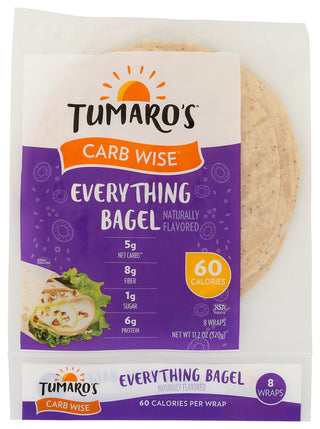 Tumaros Wrap Low Carb Evrthg 8pc - No Plunge - Front