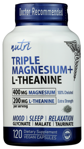 Nutri Magnesium 3x L-theanine - No Plunge - Front