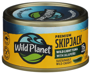 Wild Planet Tuna Wld Skpjck Jalapeno - Left - Front