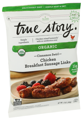 True Story Sausage Chckn Cinna Link - Left - Front