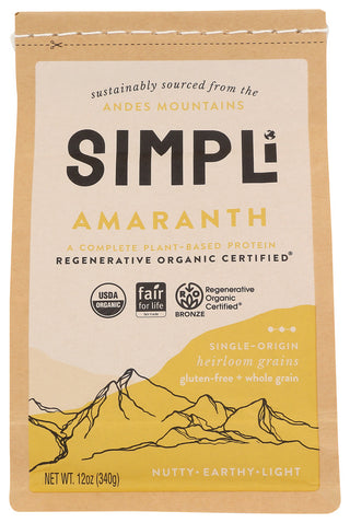 Simpli Amaranth Rgenerative Org - No Plunge - Front