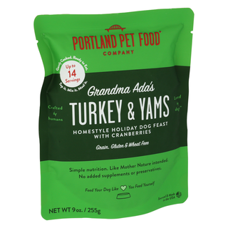 Portland Pet Food Company Meal Dog Turkey Yam - Left - Front