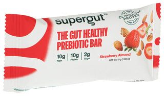 Supergut Bar Prbiotic Alm Strwbry - Left - Front