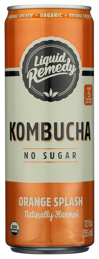 Liquid Remedy Kombucha Orng Splash Org - No Plunge - Front