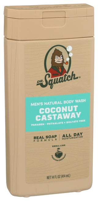 Dr Squatch Wash Body Coconut Castwy - Left - Front