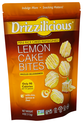 Drizzilicious Rice Cake Mini Lemon - Left - Front